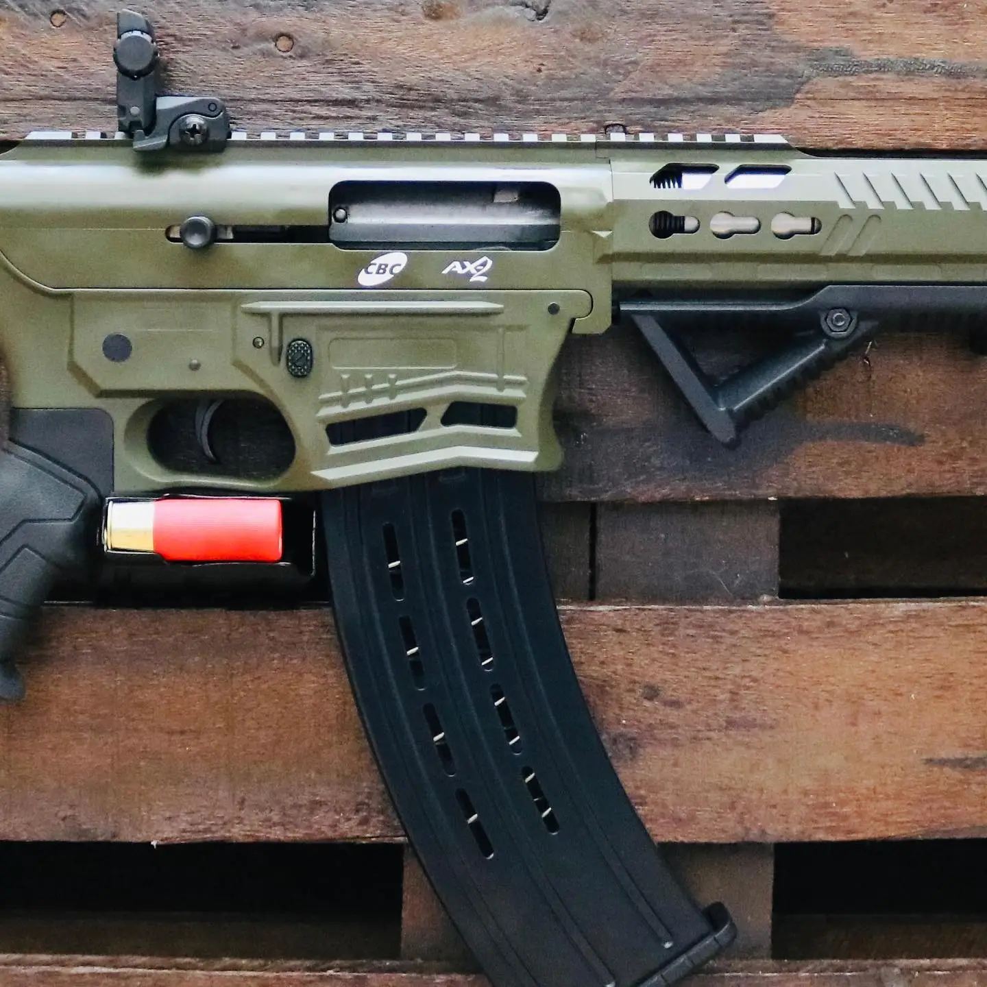 Espingarda Semi-Automática CBC AX-2 Telescopic (Coronha Retrátil) - Imagem 3