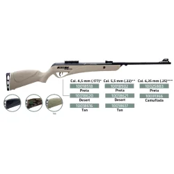 Carabina de Pressão CBC Jade Pro Nitro Cal. 4,5mm, 5,5mm e 6,35mm